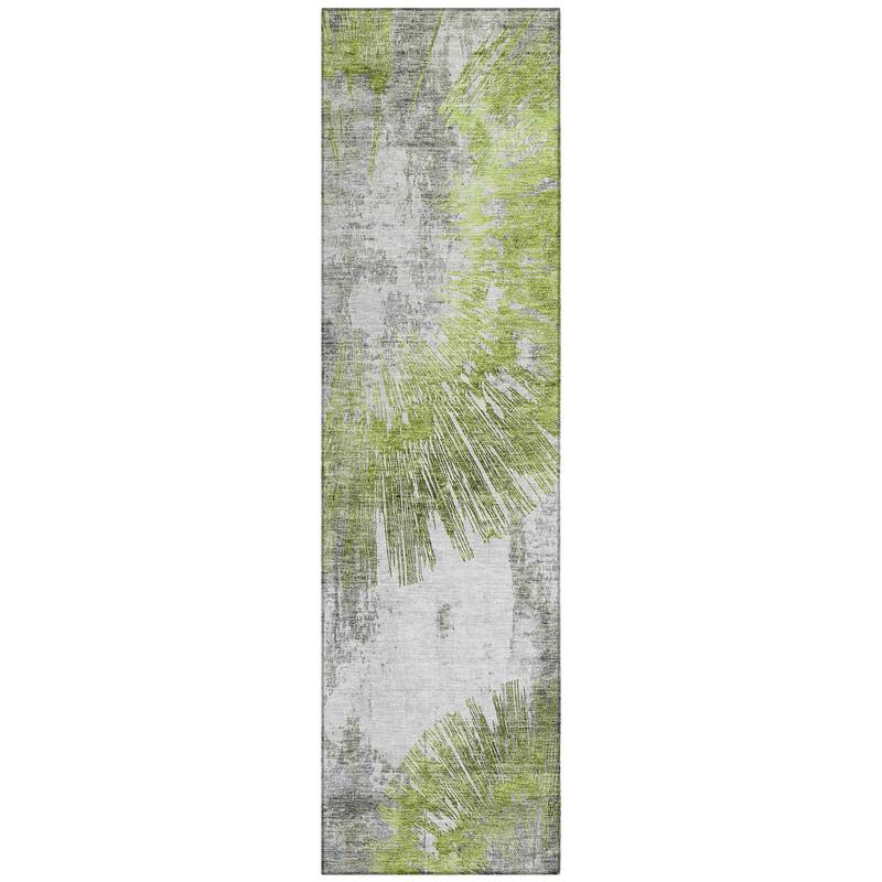 Machine Washable Indoor/ Outdoor Chantille Contemporary Starburst Rug