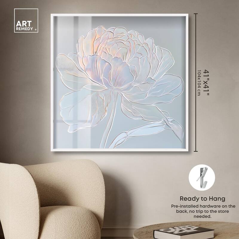 Embossed Flower II Shadowbox by Art Remedy