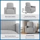 preview thumbnail 6 of 16, Baby Relax Step Swivel Nursery Chair with USB Charger
