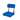 Stansport Coliseum Seats - Blue - 13.5" L x 13" W x 15" H