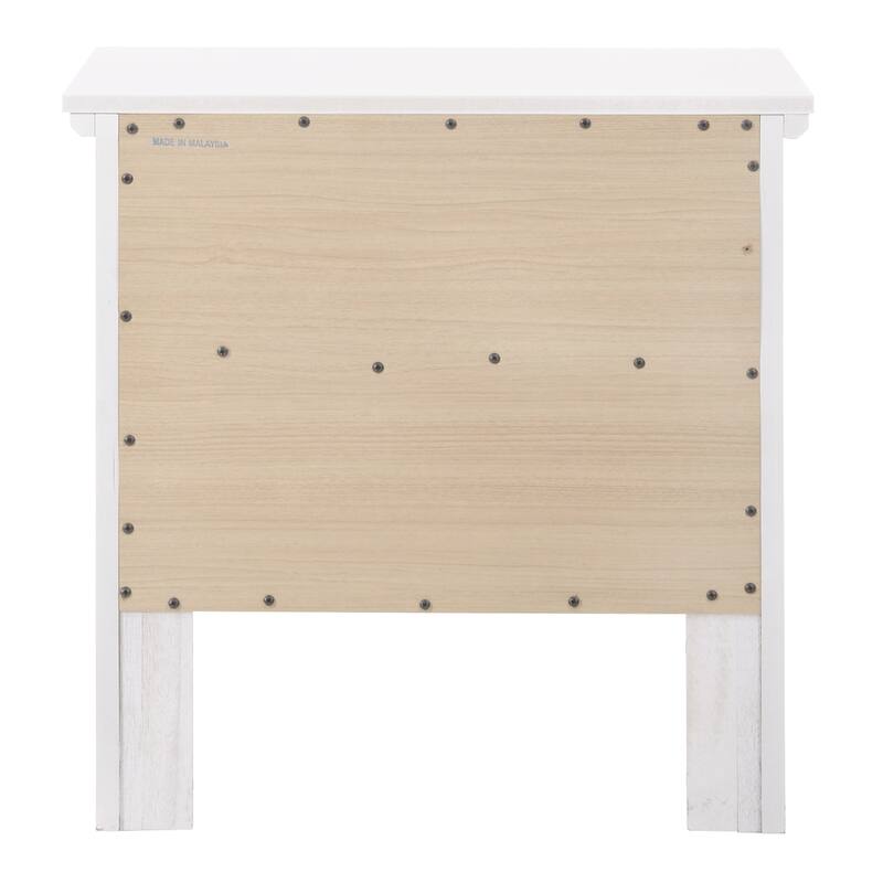2-Drawer Wooden Nightstand - 24" - White