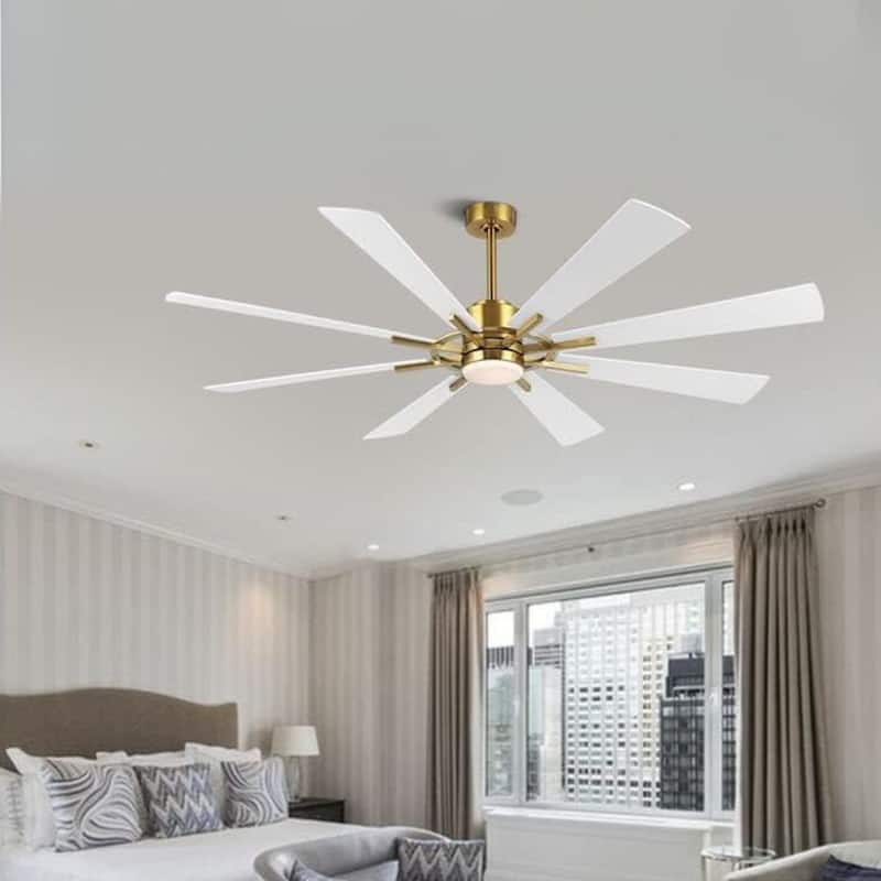 AeroBlade 80" 8-Blade 6-Speed Ceiling Fan with LED Light