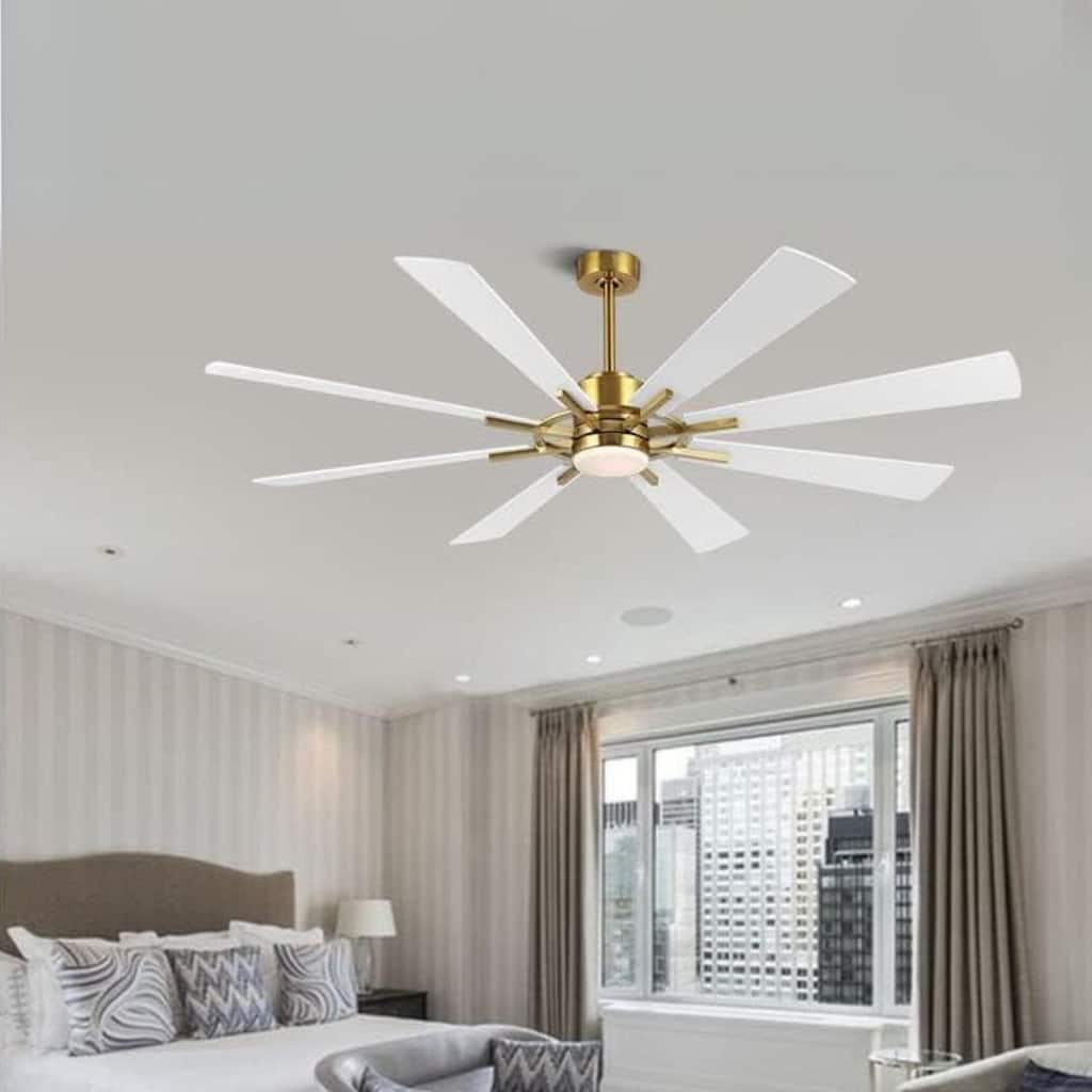 AeroBlade 80" 8-Blade 6-Speed Ceiling Fan with LED Light