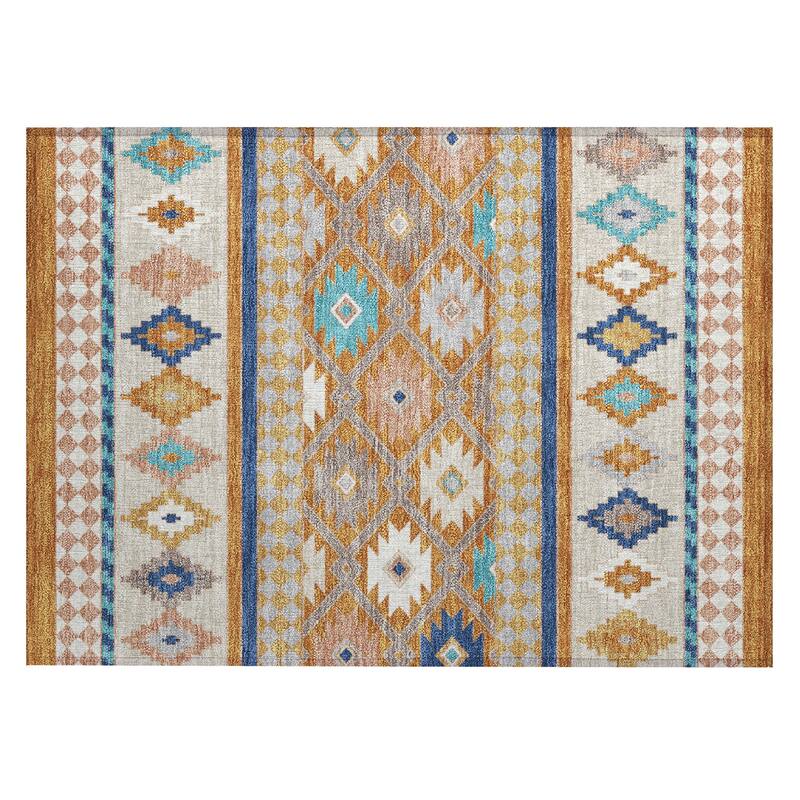 Machine Washable Indoor/ Outdoor Global Clemente Chantille Rug