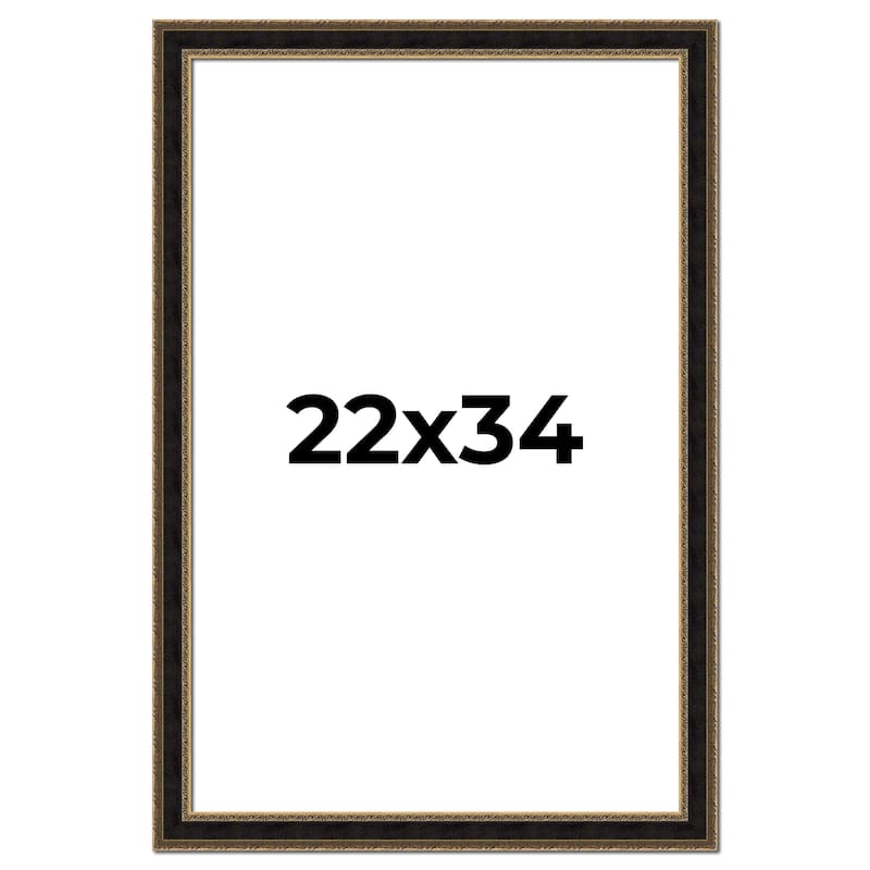 22x34 Frame Gold Antique Vintage Sold Wood Picture Frame | 1.75 Inch