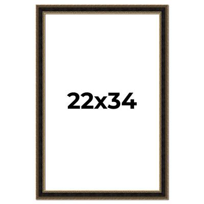 22x34 Frame Gold Antique Vintage Sold Wood Picture Frame | 1.75 Inch