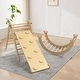 preview thumbnail 5 of 25, Foldable Pikler Triangle Set Toddler Wood Montessori Climbing Toys