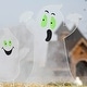 preview thumbnail 4 of 4, Glitzhome 40"H Set of 3 Halloween Metal Mesh Ghost Family DIY Yard Stake (Glow in Dark)