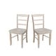 preview thumbnail 112 of 128, International Concepts Solid Wood Madrid Ladderback Chairs, Set of 2 - N/A Unfinished