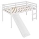 preview thumbnail 18 of 42, Twin Size Solid Wood Loft Bed with Slide, Fence and Multifunctional Design for Bedroom