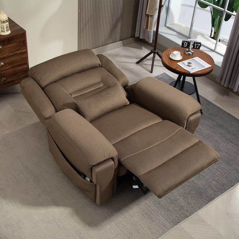 Flagship Dual Motor 28" W Oversized Power Lift Recliner Chair