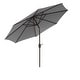 preview thumbnail 13 of 81, Holme 9-foot Steel Market Patio Umbrella with Tilt-and-Crank Grey