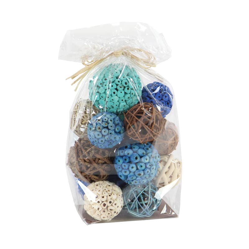 Dried Plant Material Coastal Orbs & Vase Filler (Set of 3) - 6 x 5 x 11Round