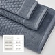 preview thumbnail 126 of 197, Linery & Co. Cotton Diamond Waffle Texture Bath Towels