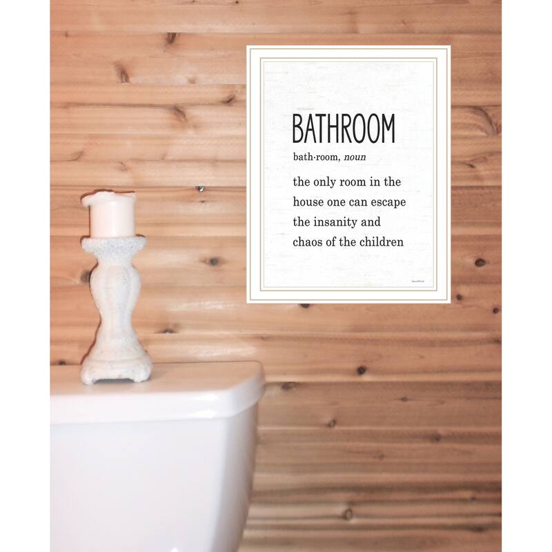 TrendyDecor4U Contemporary "Bathroom Escape" Framed Print Wall Art