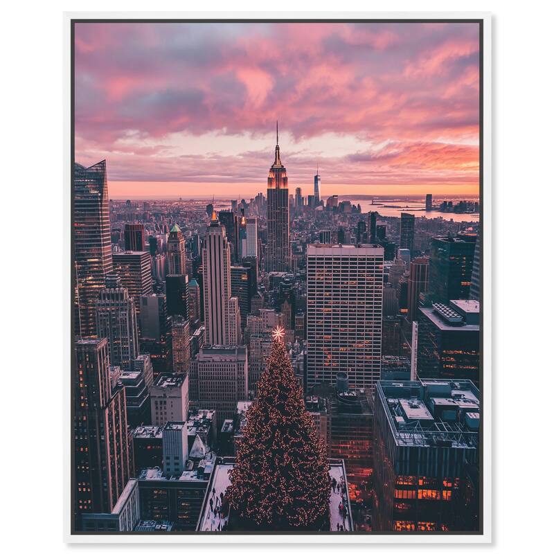 New York City Canvas by Art Remedy - 36" x 45" - White