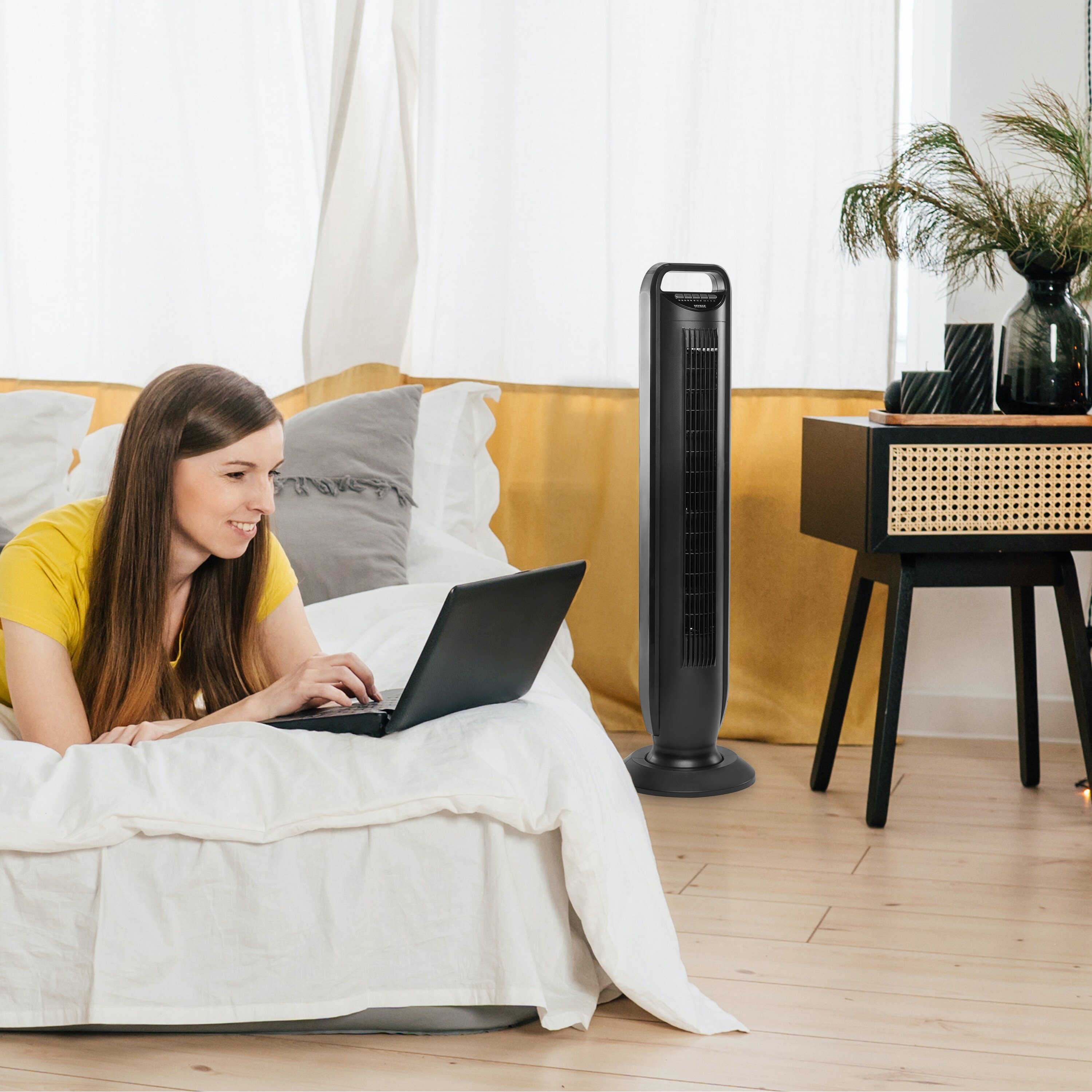 Seville Classics UltraSlimLine Oscillating Tower Fan - Bed Bath u0026 Beyond -  33192598