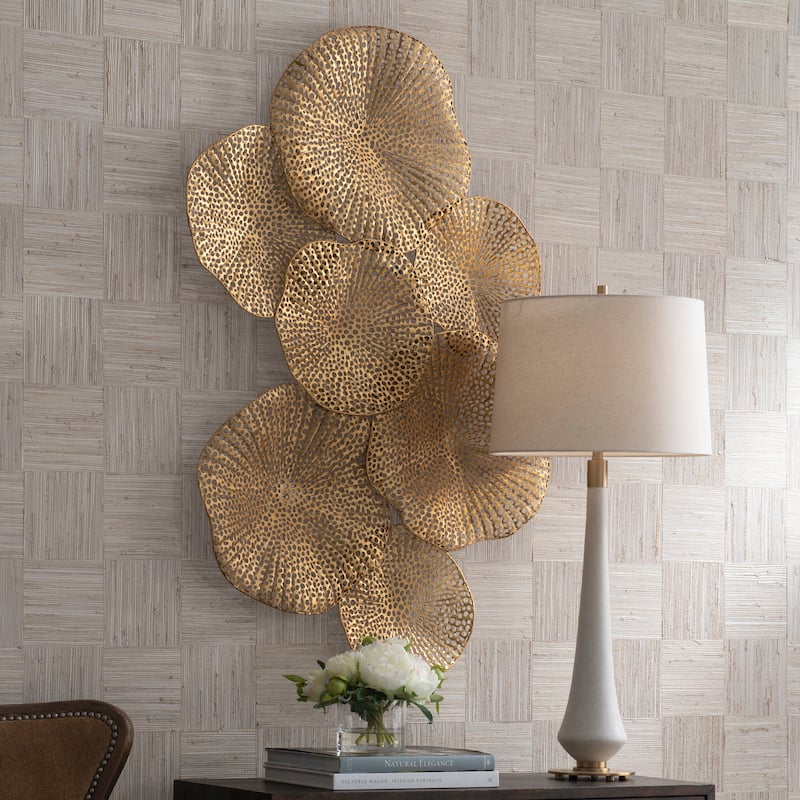 Uttermost Ripley Gold Metal Wall Art - 47.24 W x 26.38 H x 3.94 D (inches)