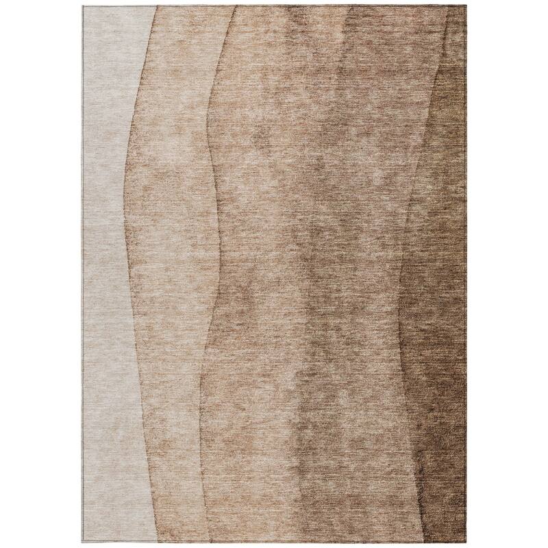 HomeRoots Ombre Transitional Rectangle Outdoor Rug