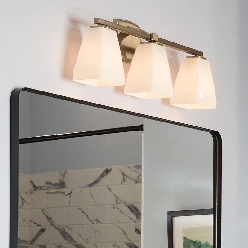 Kichler Lighting Marant 23.75" 3-Light Vanity Light with Opal Glass in Champagne Bronze