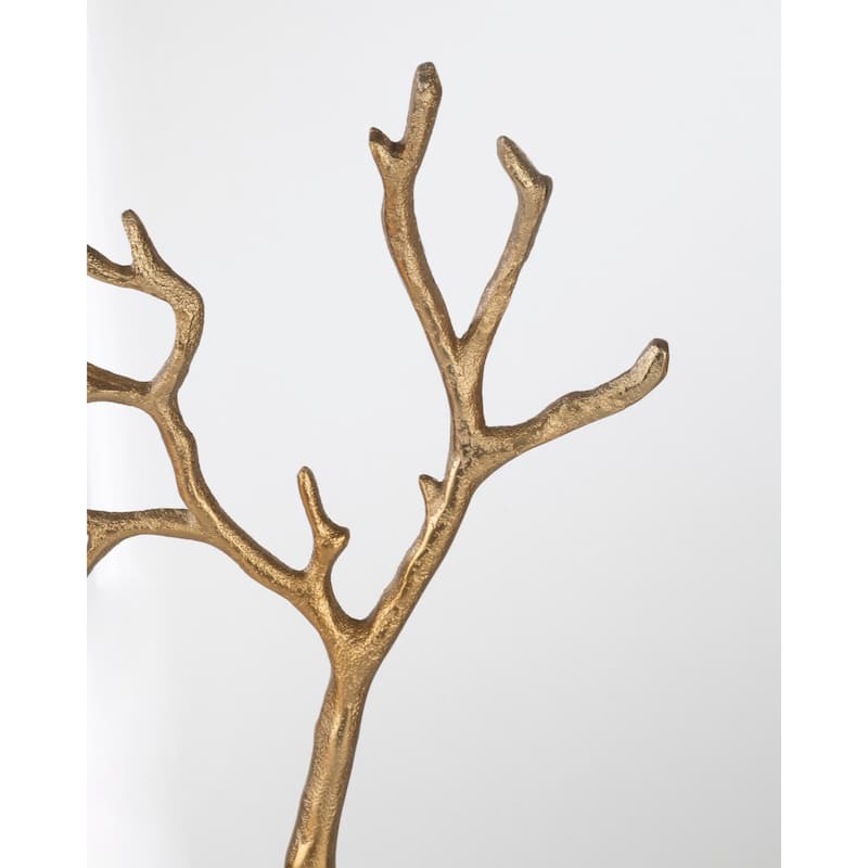 Jewelry Tree - Metal with Wood Base