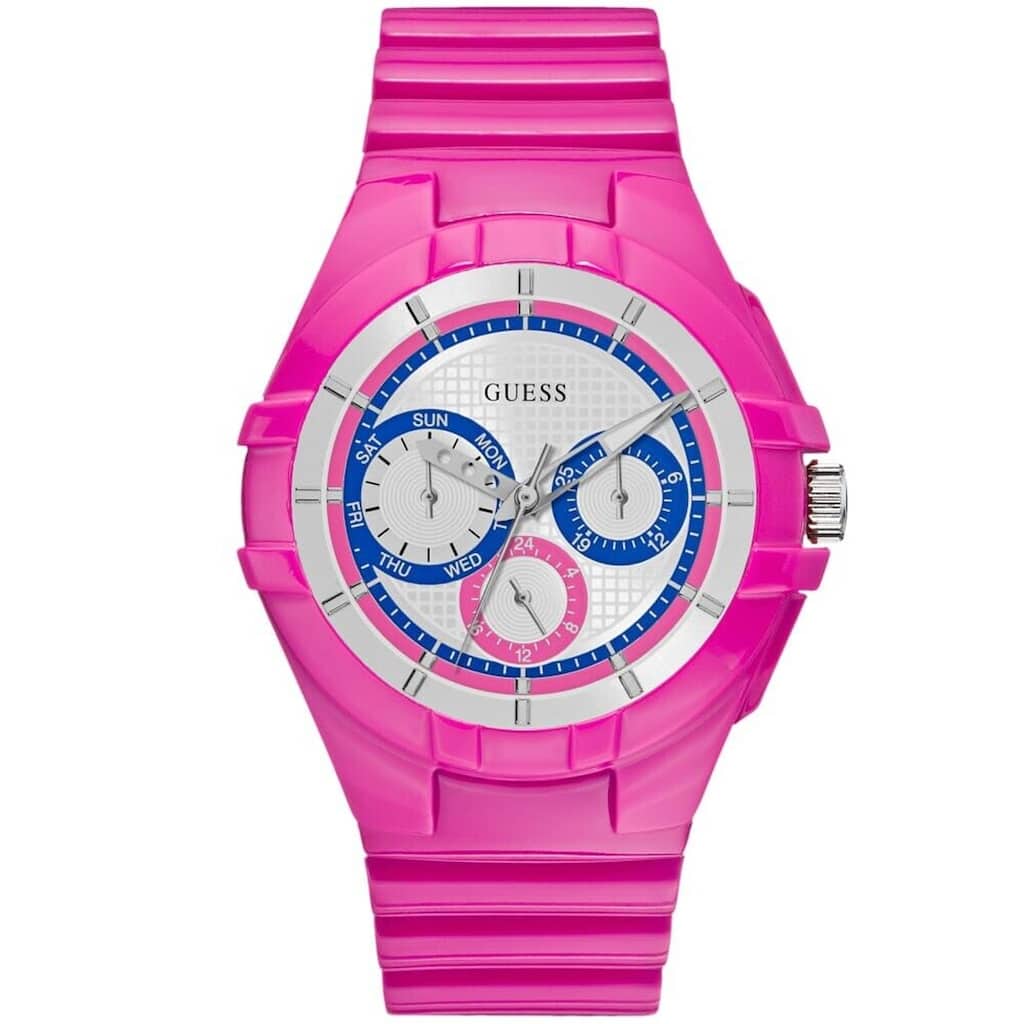 Guess Women's Pink Sport White Dial Watch - W0942L3 - 6 (36)