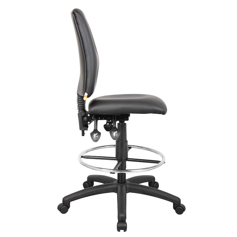 Boss LeatherPlus Multifunction Drafting Stool