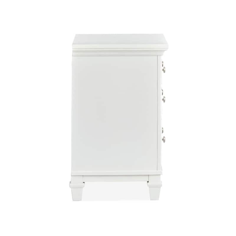 Magnussen Home Charleston White Dove White Drawer Nightstand