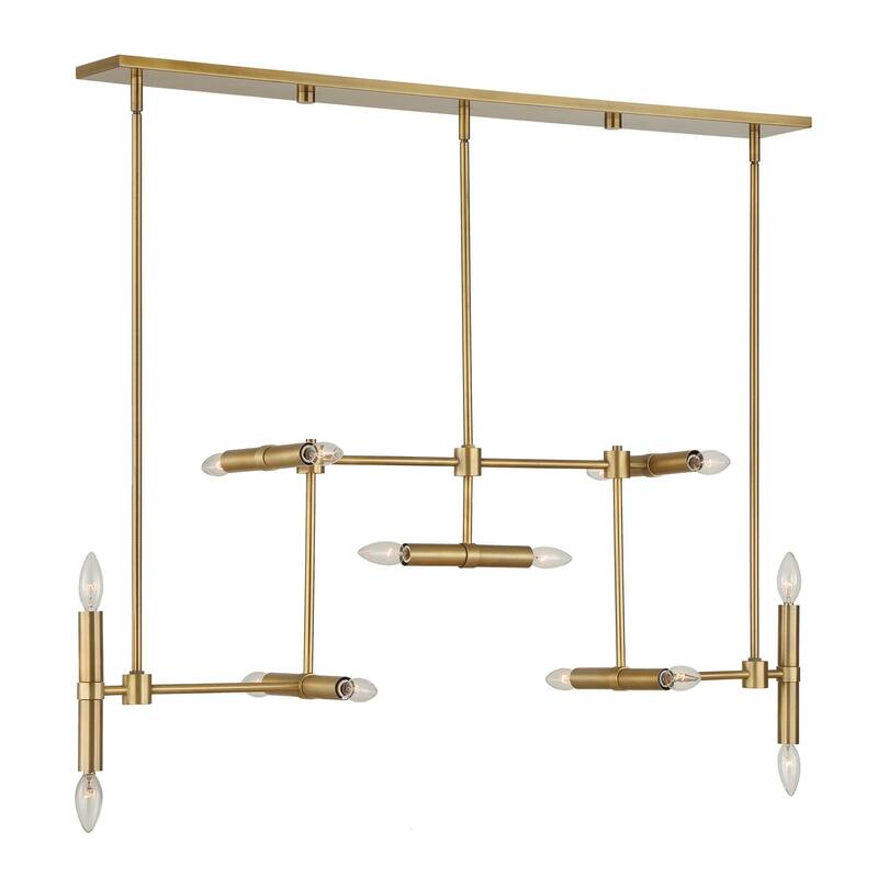 Uttermost Cadre 14 Light Modern Linear Pendant - 46"W x 8"D x 19"H