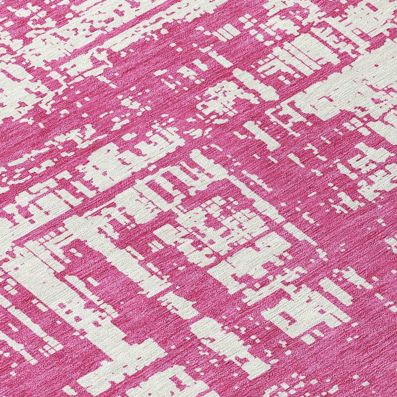 Machine Washable Indoor/ Outdoor Chantille Abstract Solid Rug