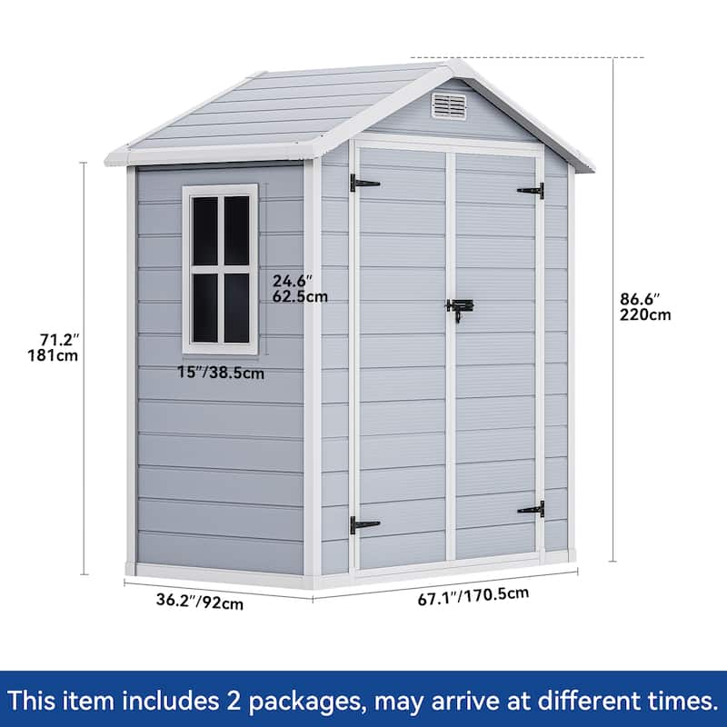Moasis Plastic Storage Shed