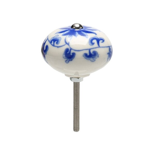 Ceramic Knobs Vintage Knob Drawer Round Pull Handle Furniture Door Cabinet Cupboard Wardrobe Dresser Replacement #2 - 1pcs
