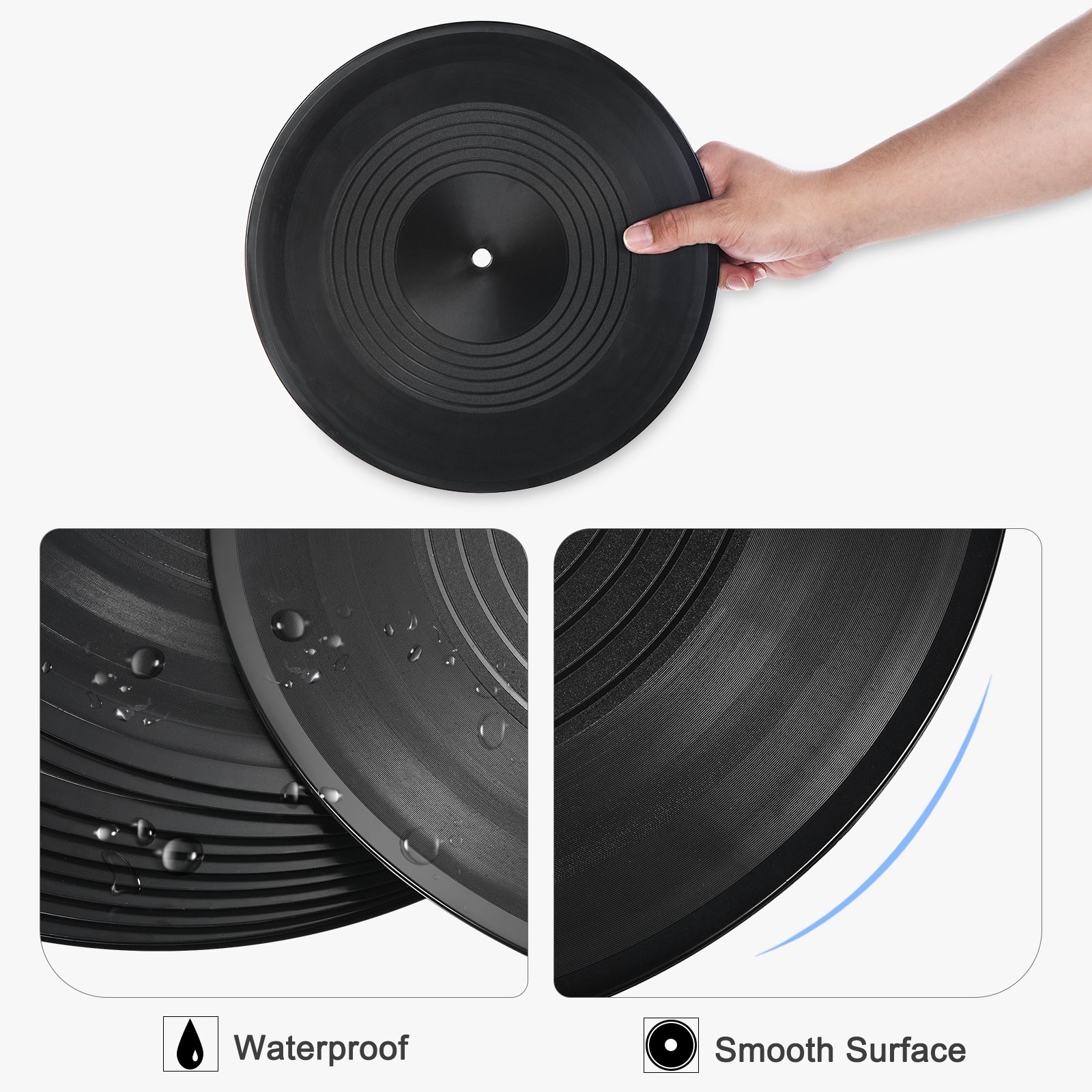 Vinyl Records on the Wall Decor Stock Video - Video of black
