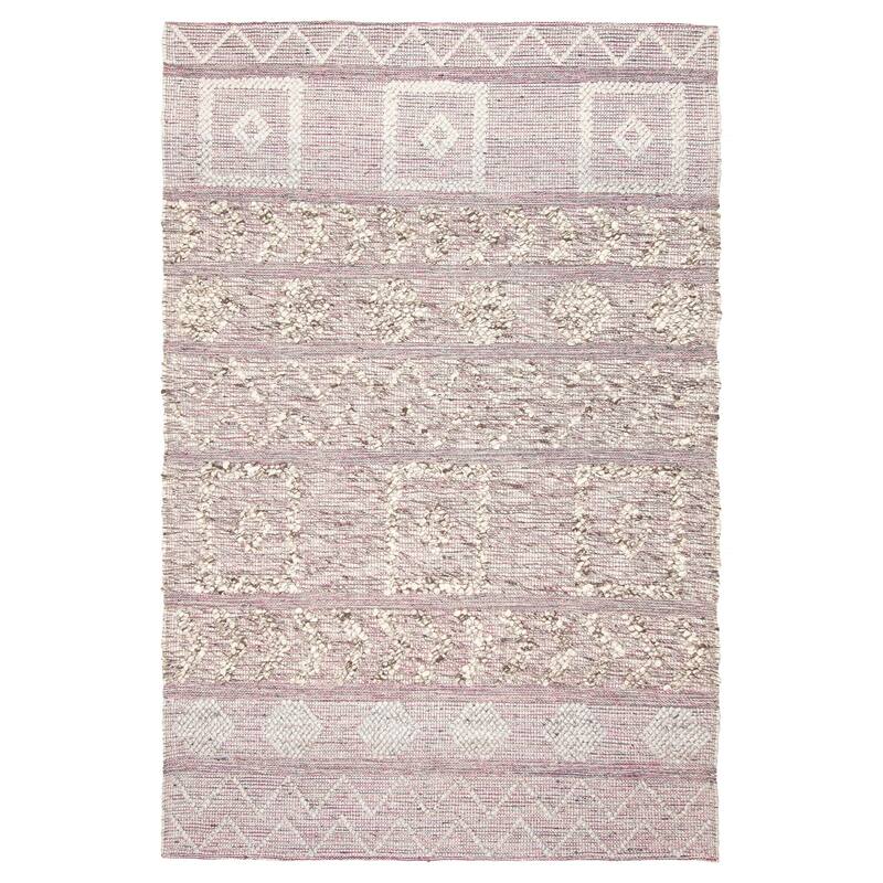 ECARPETGALLERY Braid weave Sienna Grey Wool Rug - 6'1 x 9'4 - Grey - 6'1 x 9'4