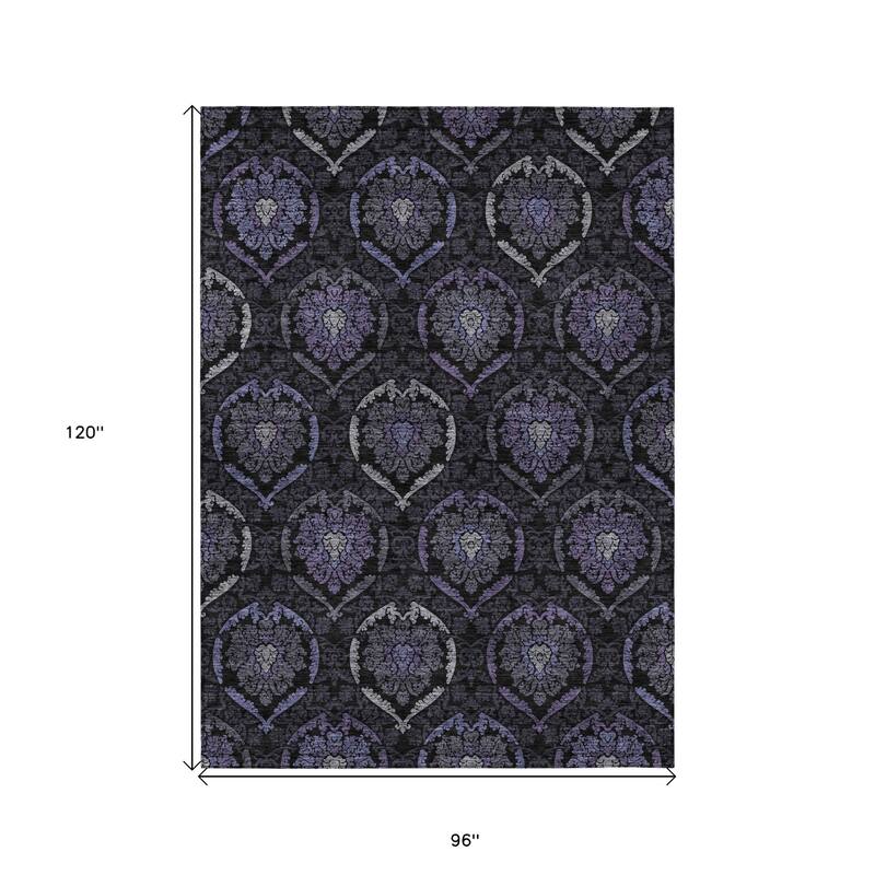 HomeRoots Medallion Transitional Rectangle Outdoor Rug