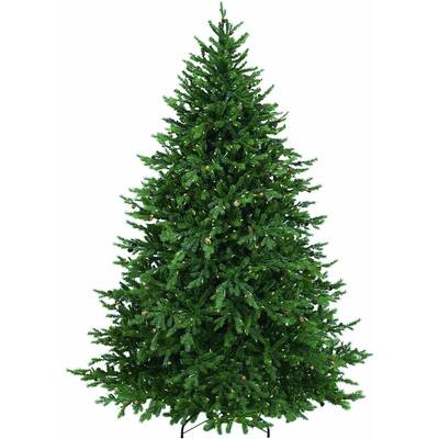 9' Pre-Lit Full Hunter Fir Artificial Christmas Tree - Clear Lights