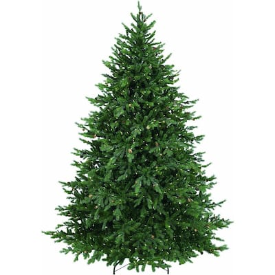 Real Touch™️ 9' Pre-Lit Full Hunter Fir Artificial Christmas Tree - Clear Lights - 9 Foot