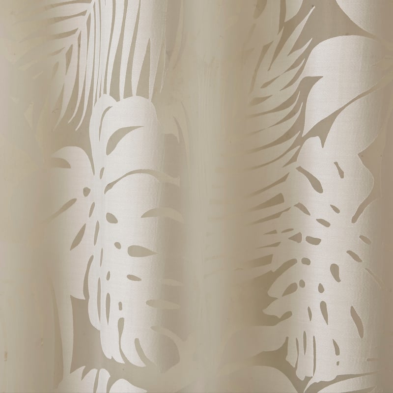 Madison Park Kauna Palm Leaf Burnout Window Curtain Sheer