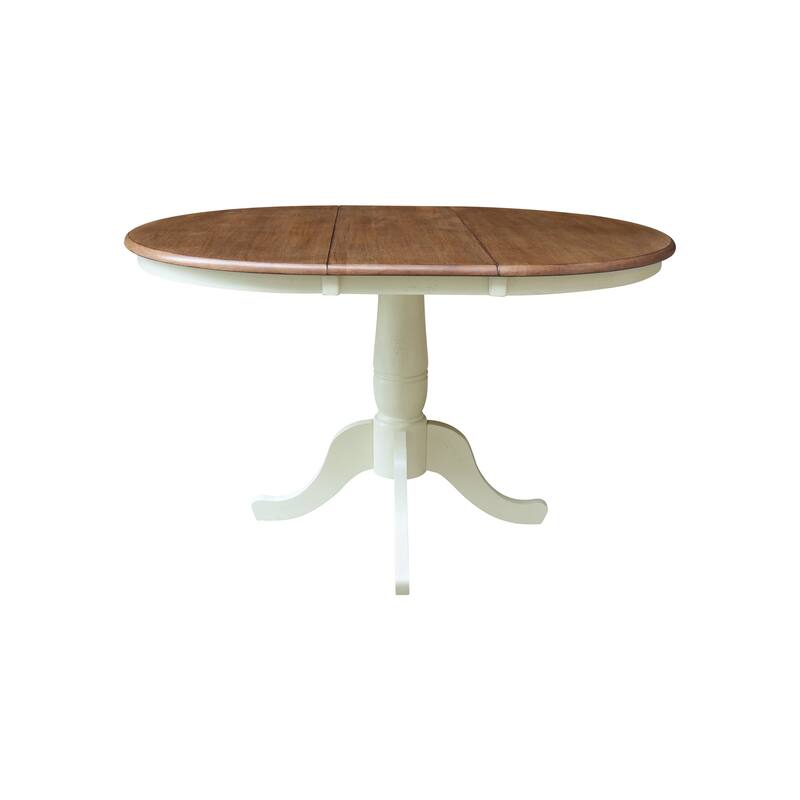 The Gray Barn Jalisco 36-inch Round Top Pedestal Table with 12-inch Leaf