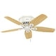 preview thumbnail 11 of 30, Hunter 42" Builder Low Profile Ceiling Fan with 3-Light LED Light Kit and Pull Chain