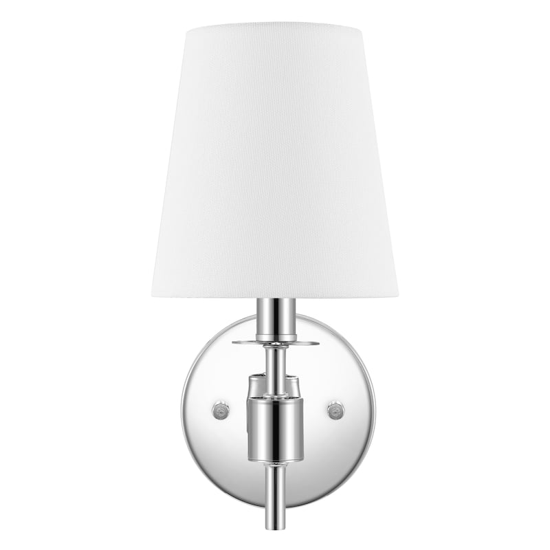 SAFAVIEH Lighting Dalany 7-inch Fabric Shade Wall Sconce with Bulbs (Set of 2) - 7 in. W x 5.5 in. D x 11 in. H