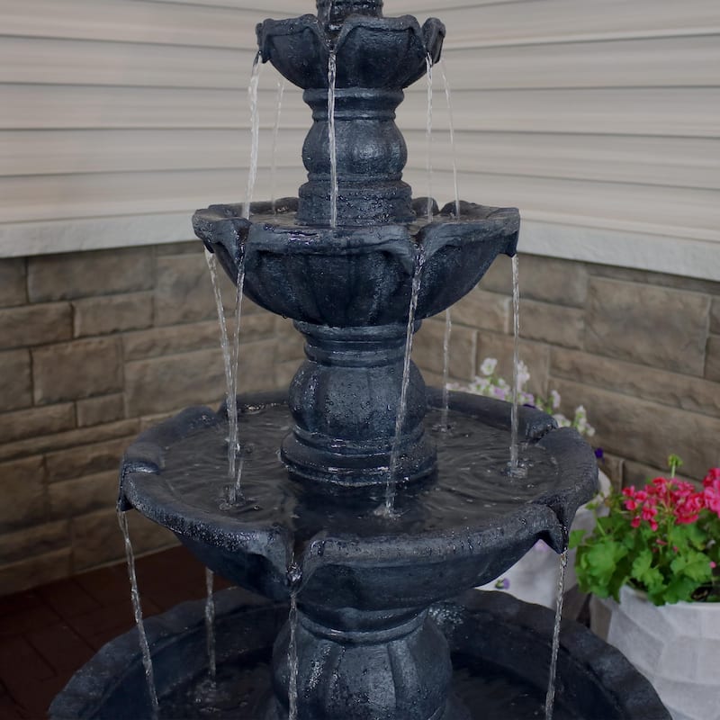 4-Tier Electric Pineapple Water Fountain Lightweight - Choose Color
