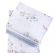 preview thumbnail 4 of 7, Organic Club Snow Blossom Cotton Sateen Duvet Cover Set of 5