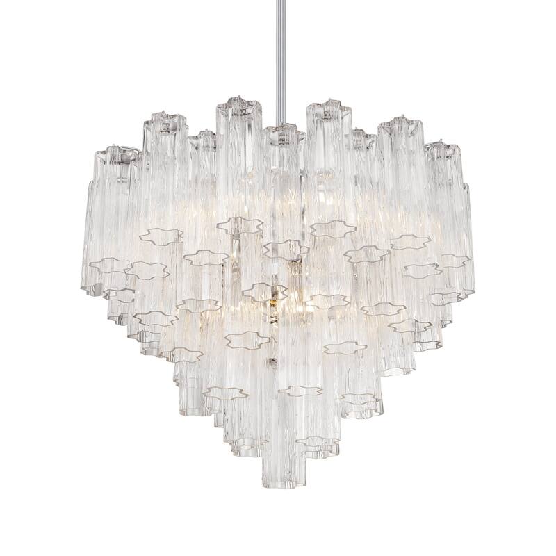 Crystorama Lighting Group ADD-312-CL Addis 12 Light 27" Wide Waterfall