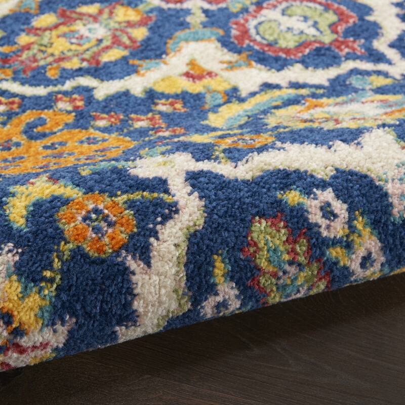 Power Loomed Floral Area Rug