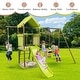 preview thumbnail 6 of 8, Costway 7-in-1 Swing Set with Covered Fort Height Adjustable Swing - See Details