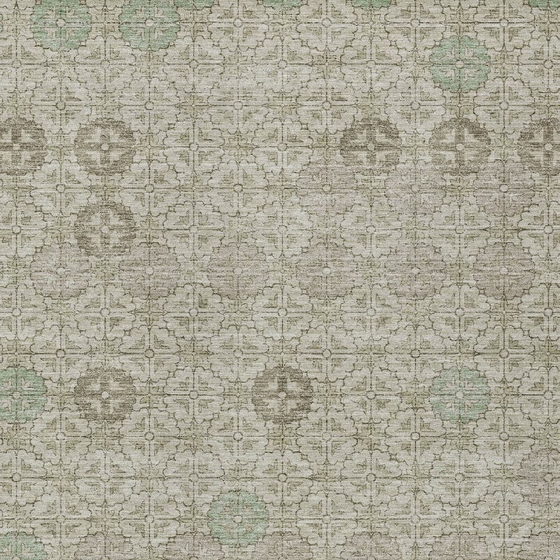 HomeRoots Geometric Transitional Rectangle Outdoor Rug