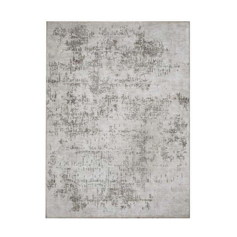 Chloe 3'3" x 4' ft Handwoven Indoor Rug, Grey - 3'3" x 4' ft