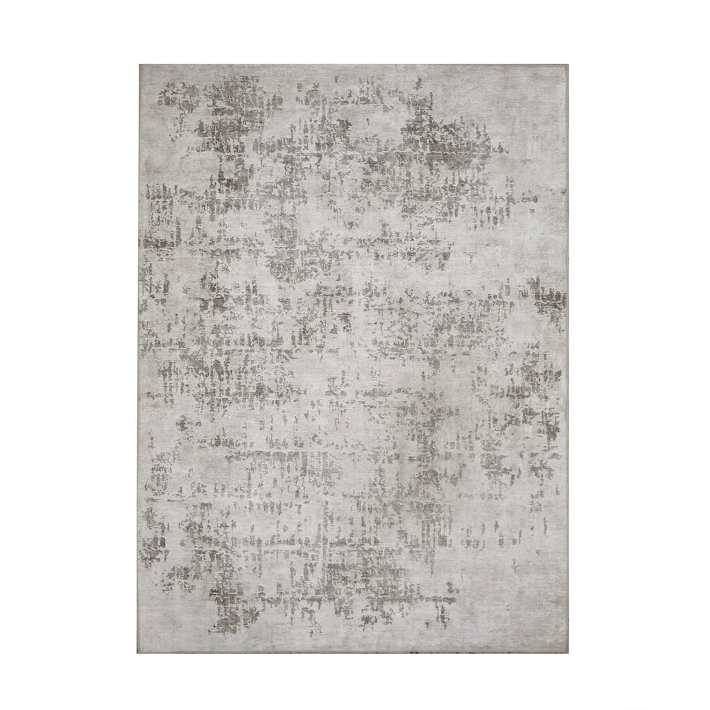 Chloe 3'3" x 4' ft Handwoven Indoor Rug, Grey - 3'3" x 4' ft