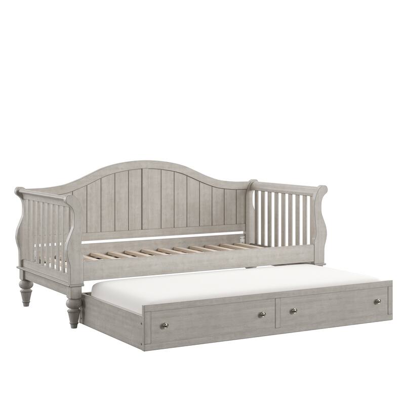 Wallace Traditional Wood Slat Daybed and Trundle by iNSPIRE Q Classic